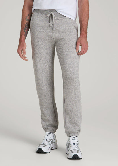 American Tall Men Wearever 2.0 Fleece Sweatpants for Tall Men in Heathered Grey