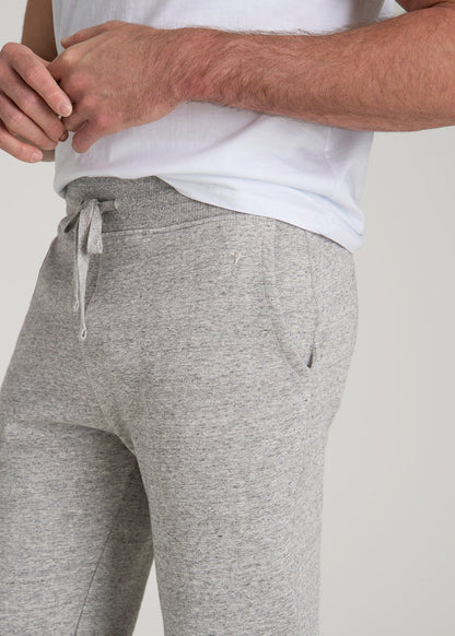 American Tall Men Wearever 2.0 Fleece Sweatpants for Tall Men in Heathered Grey