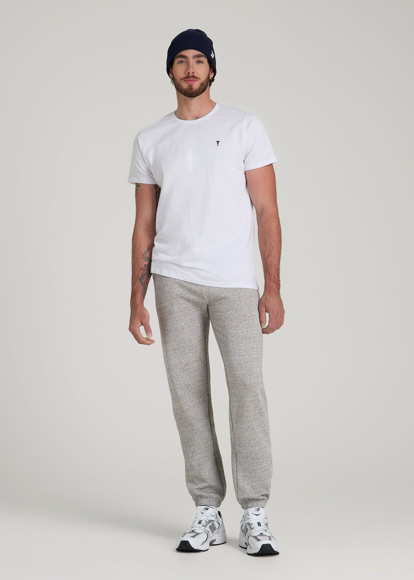 American Tall Men Wearever 2.0 Fleece Sweatpants for Tall Men in Heathered Grey