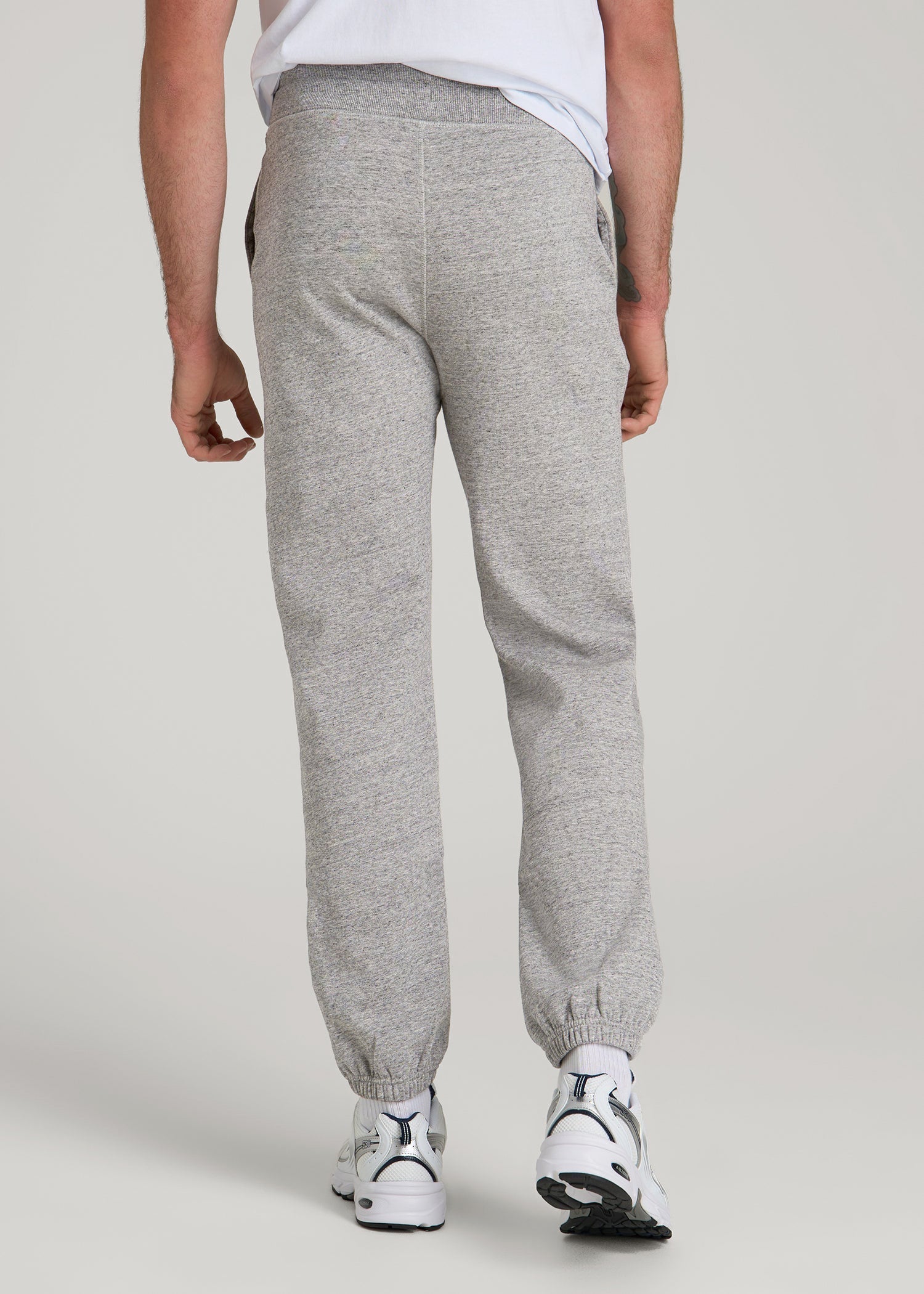 American Tall Men Wearever 2.0 Fleece Sweatpants for Tall Men in Heathered Grey