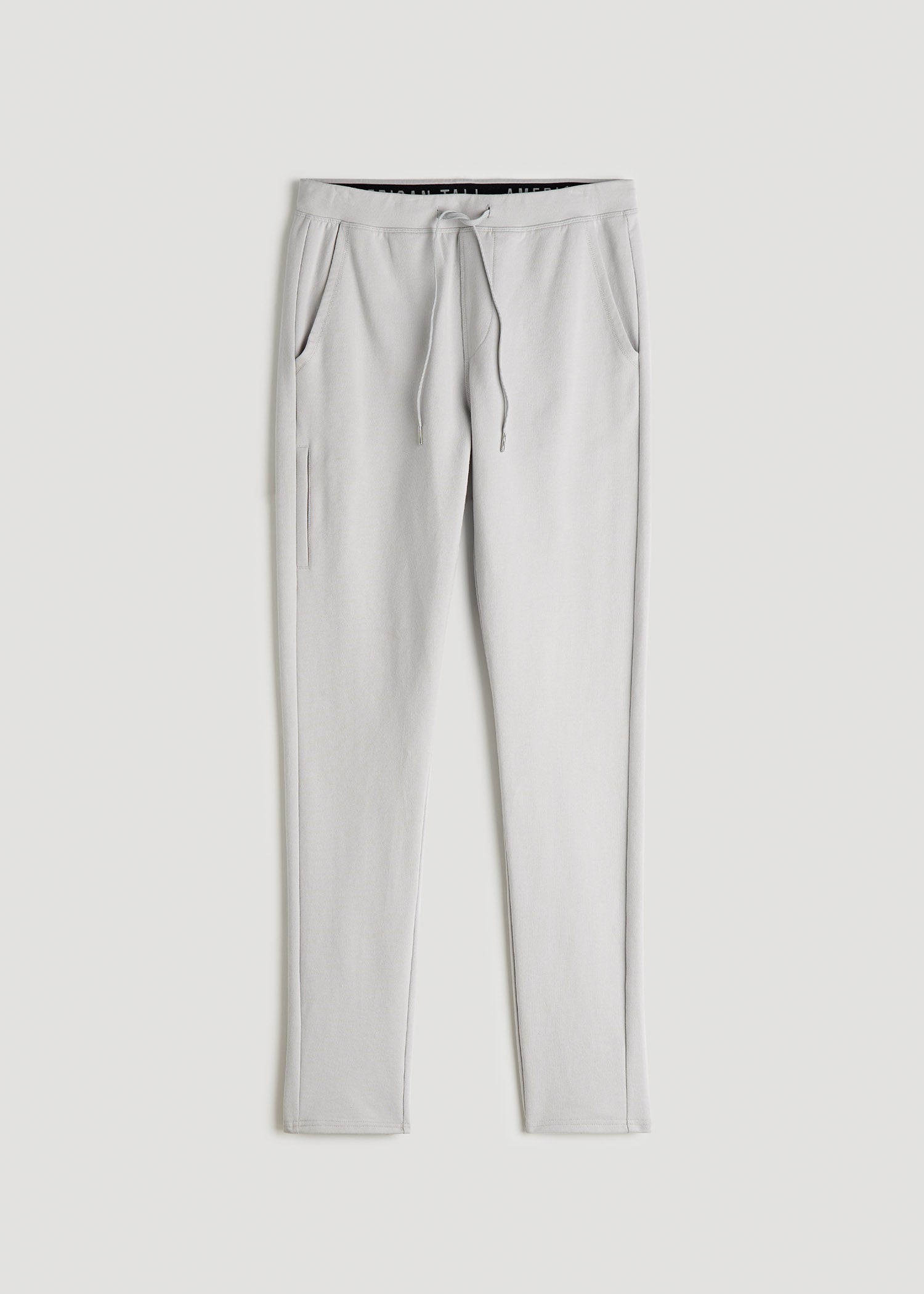 American Tall Men Microsanded French Terry Sweatpants for Tall Men in Black