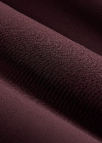 American Tall Women|Men Flat Front Wide Leg Dress Pants for Tall Women in Oxblood