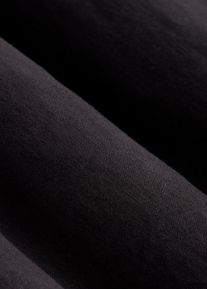 American Tall Women|Men Pull-On Linen Joggers for Tall Women in Black
