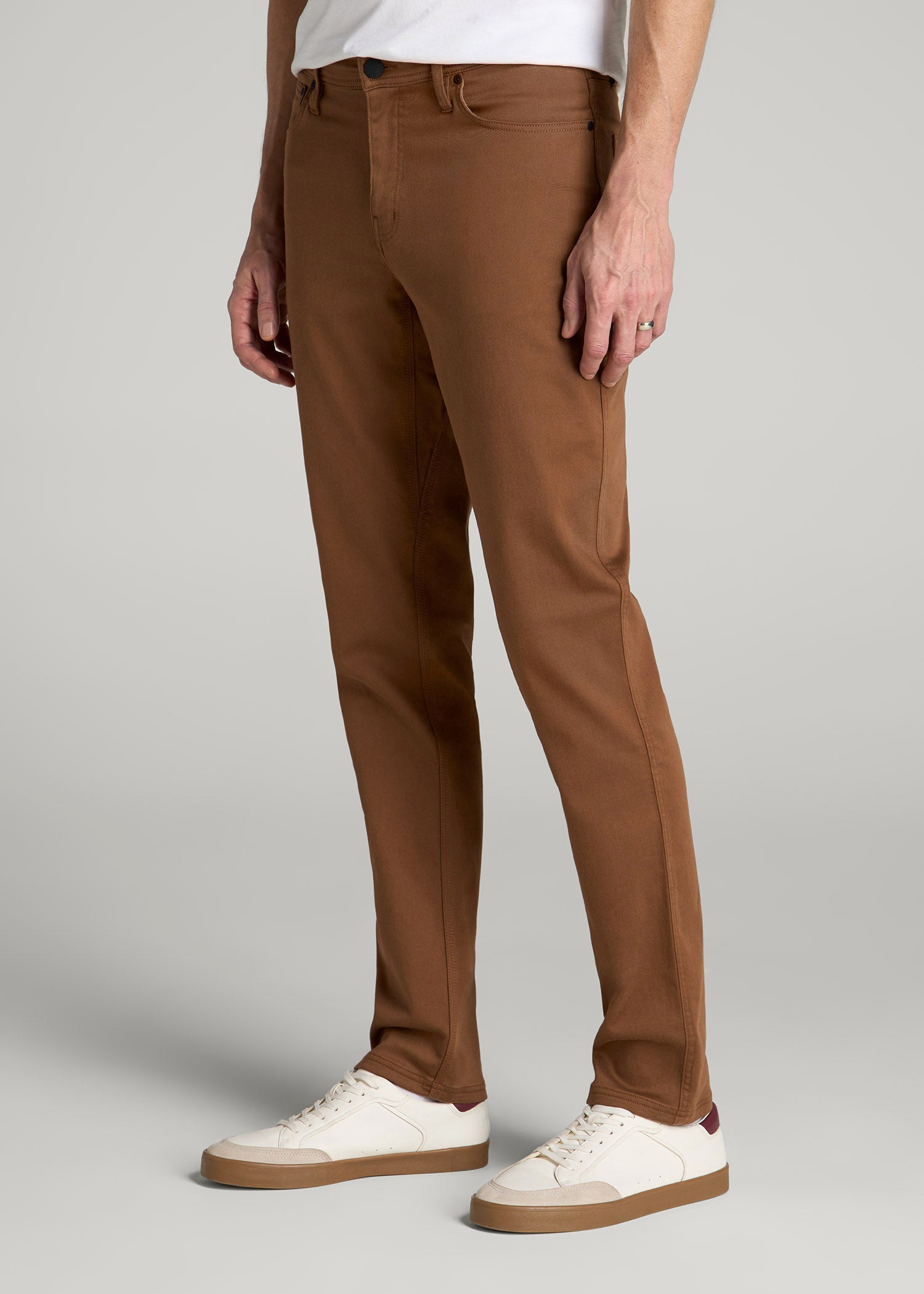 American Tall Men Everyday Comfort 5-Pocket TAPERED-FIT Pant for Tall Men in Nutshell
