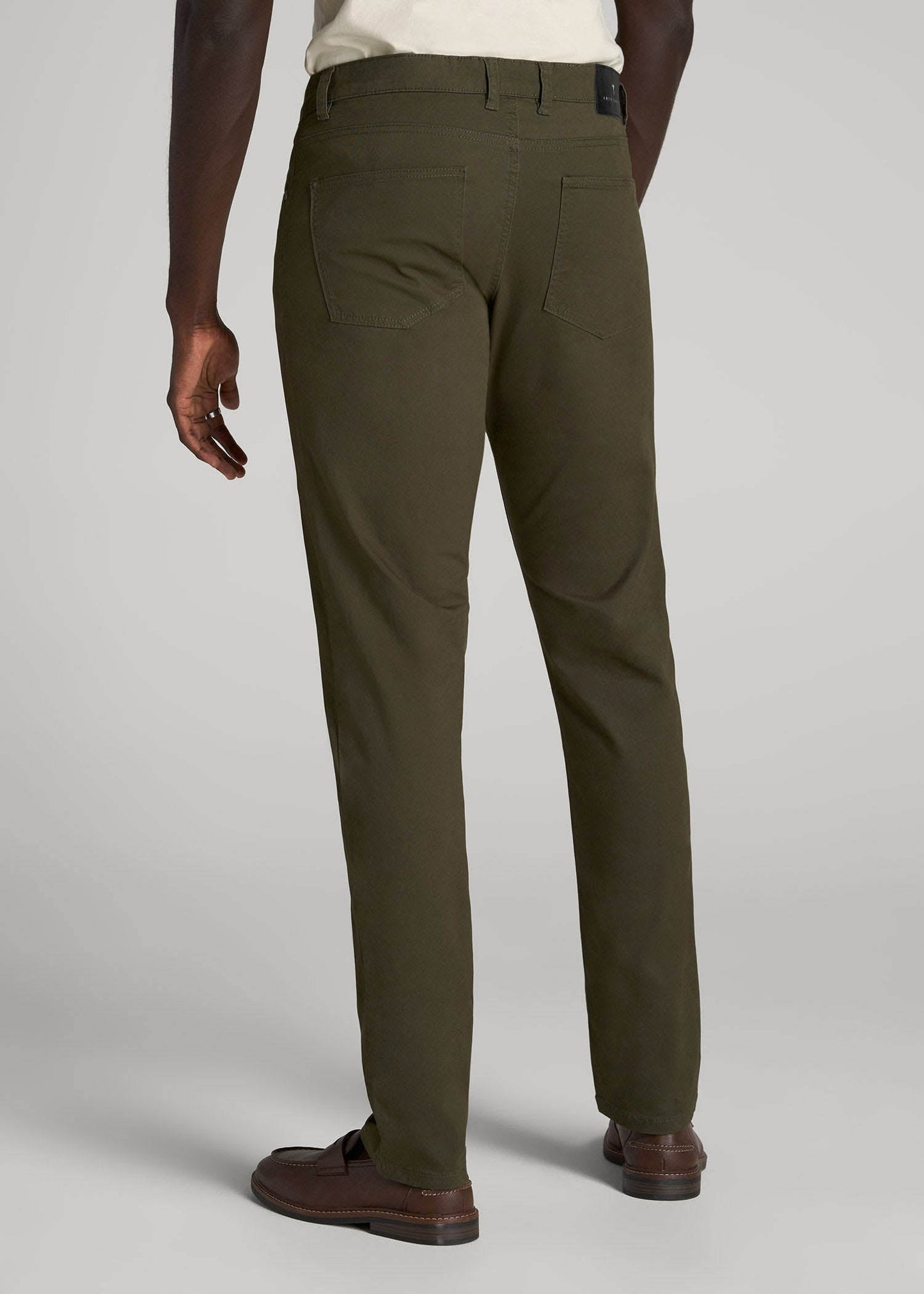 American Tall Men Carman TAPERED Fit Five Pocket Pants for Tall Men in Camo Green