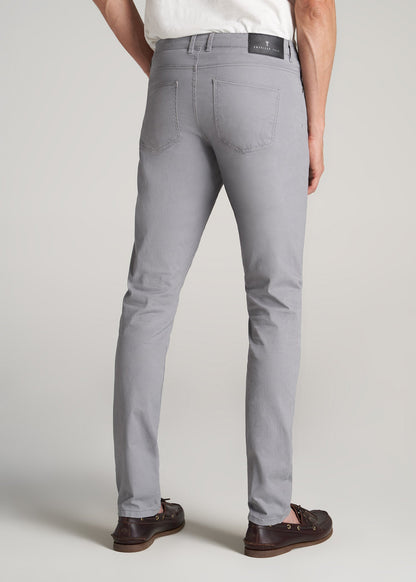 American Tall Men Carman TAPERED Fit Five Pocket Pants for Tall Men in Pebble Grey