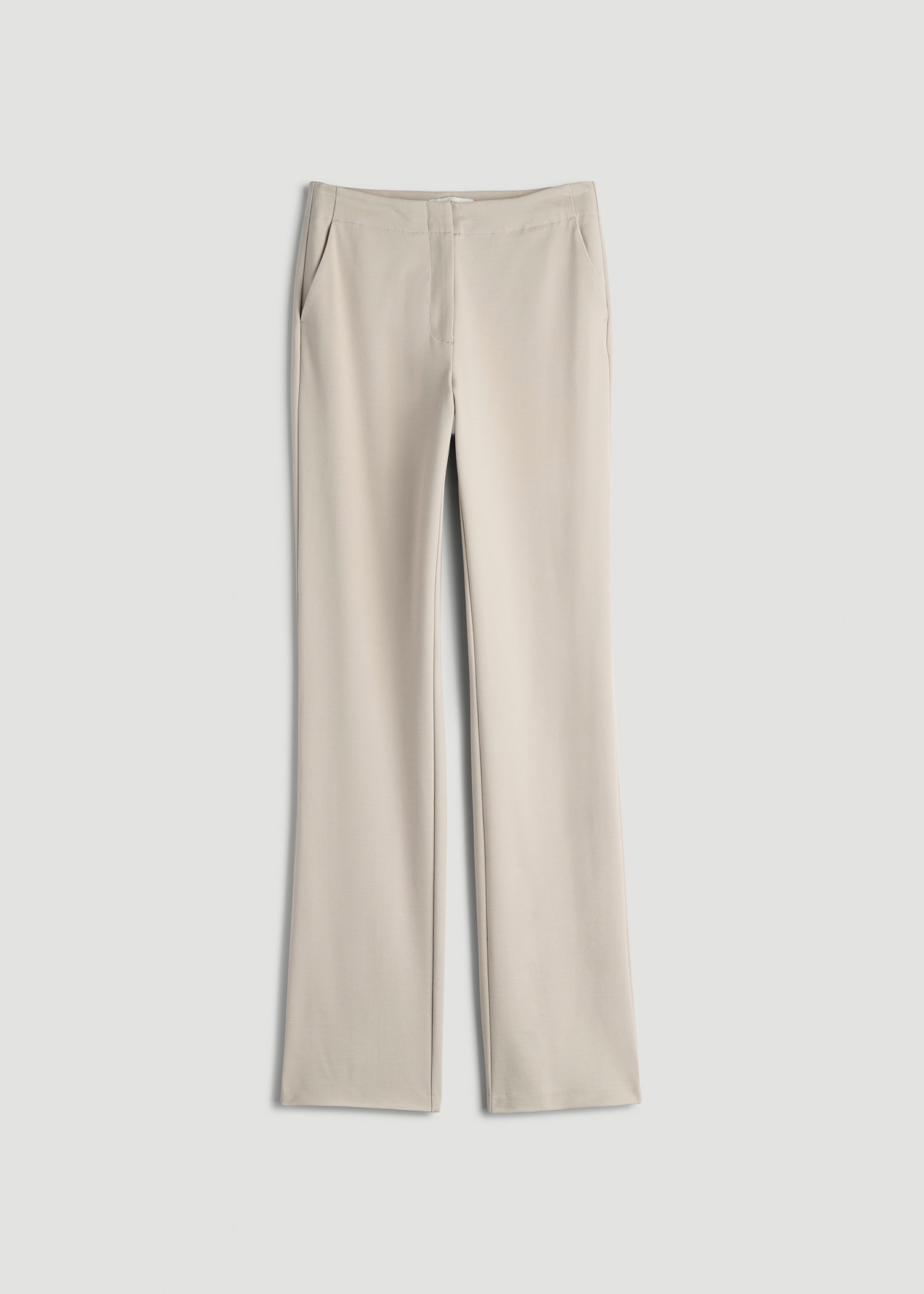 American Tall Women Freedom Flex Slim Straight Leg Dress Pants for Tall Women in Stone