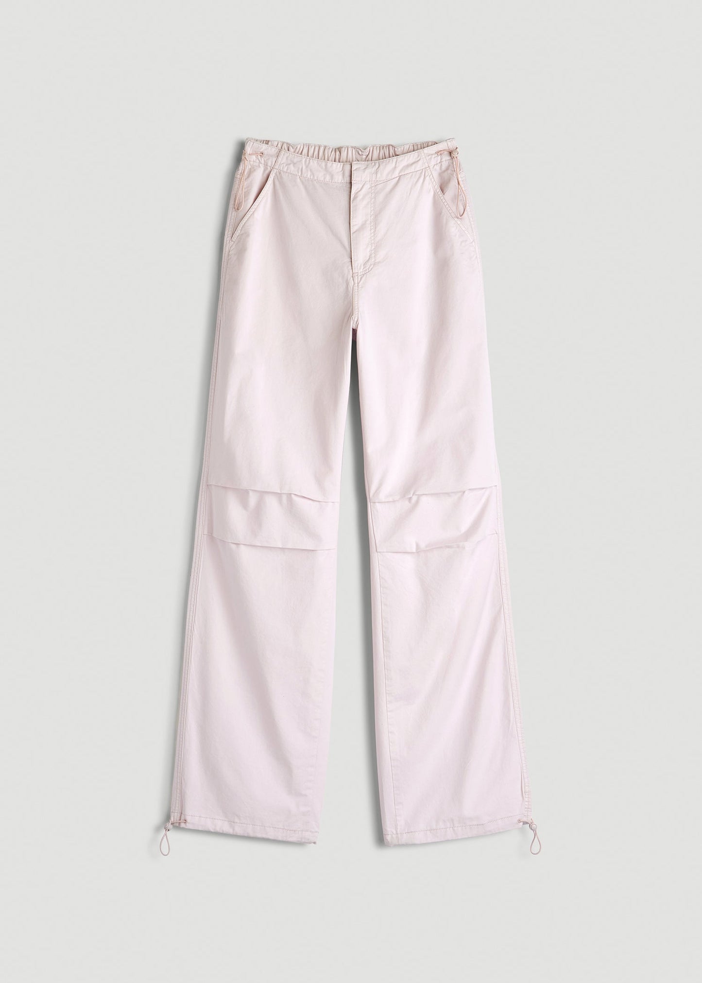 American Tall Women|Men Garment Dyed Parachute Chino Pants for Tall Women in Grey Lilac