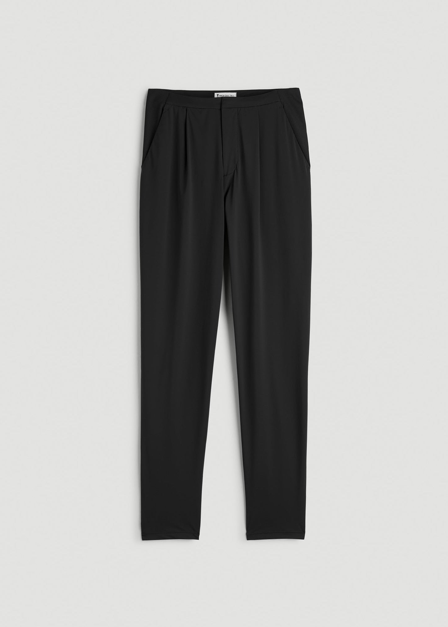 American Tall Women Commuter Pleated Jogger Pant for Tall Women in Black