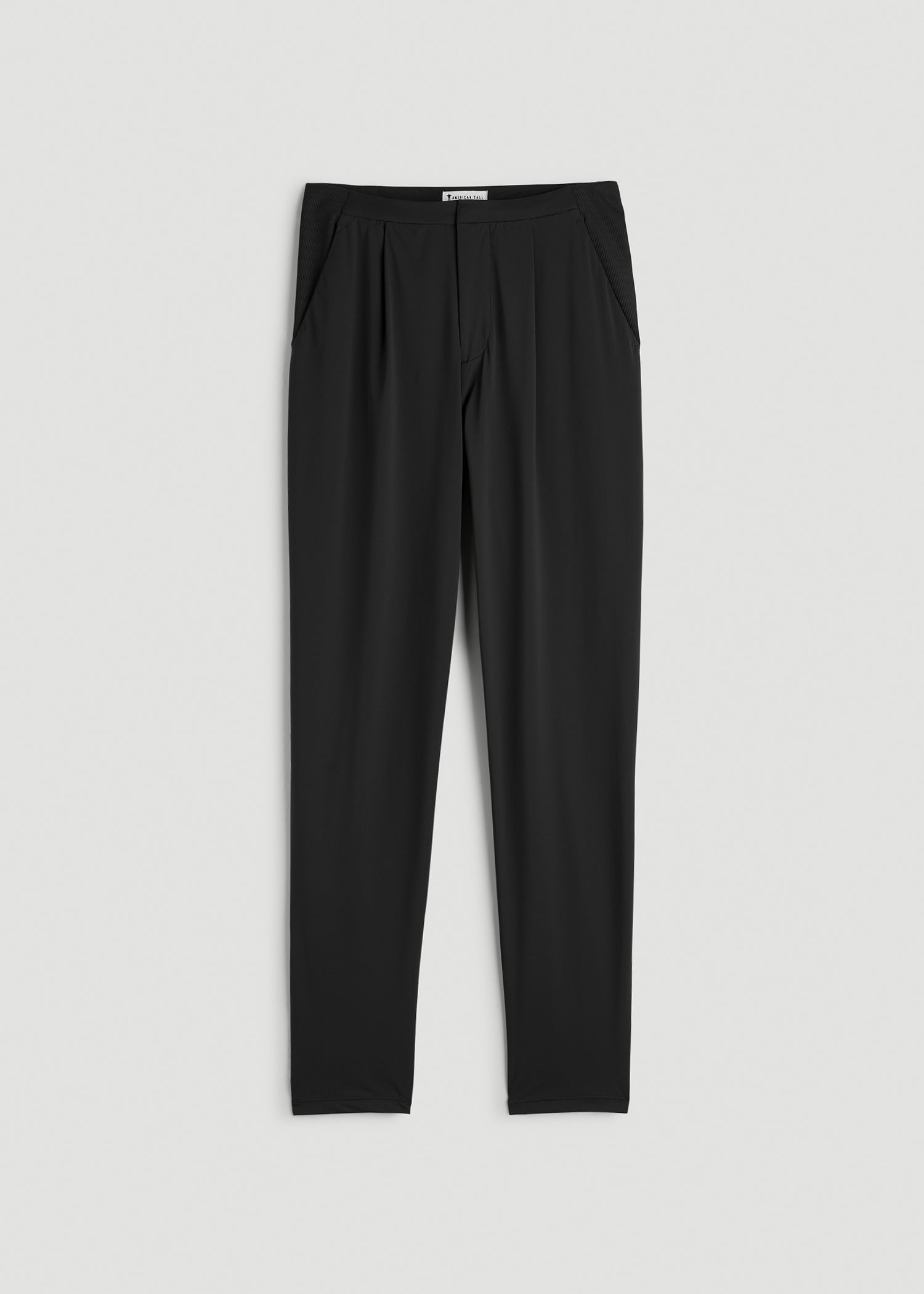 American Tall Women Commuter Pleated Jogger Pant for Tall Women in Black