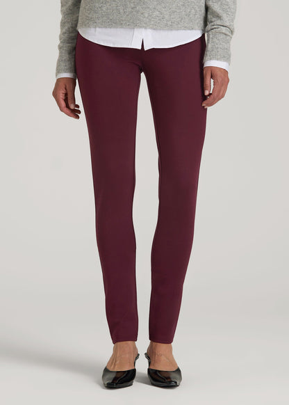 American Tall Women Soft Flex Ponte Skinny High Rise Pant for Tall Women in Port Royale