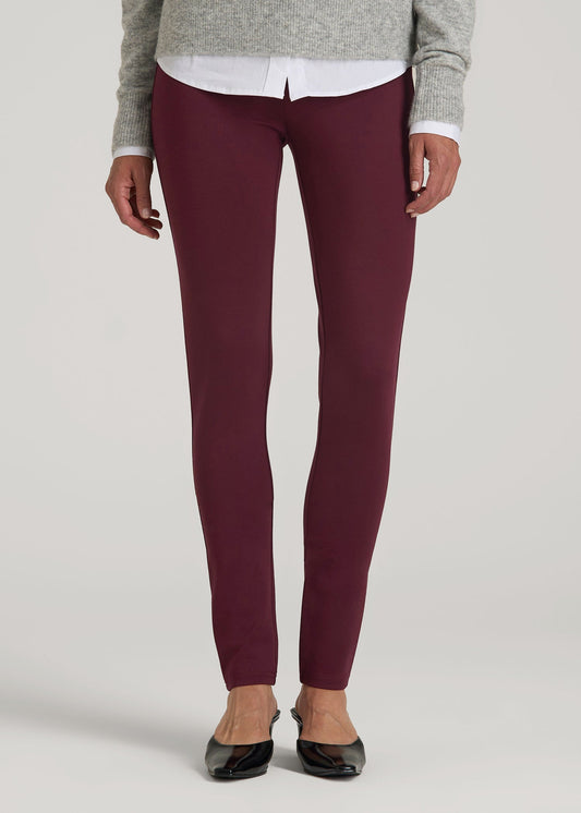 American Tall Women Soft Flex Ponte Skinny High Rise Pant for Tall Women in Port Royale