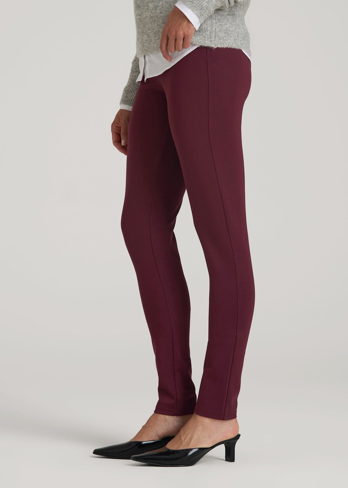 American Tall Women Soft Flex Ponte Skinny High Rise Pant for Tall Women in Port Royale
