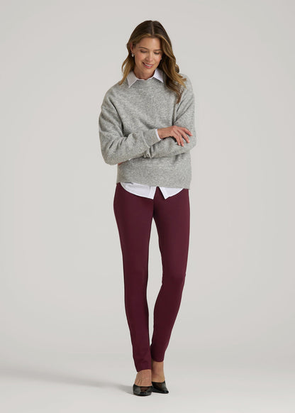 American Tall Women Soft Flex Ponte Skinny High Rise Pant for Tall Women in Port Royale