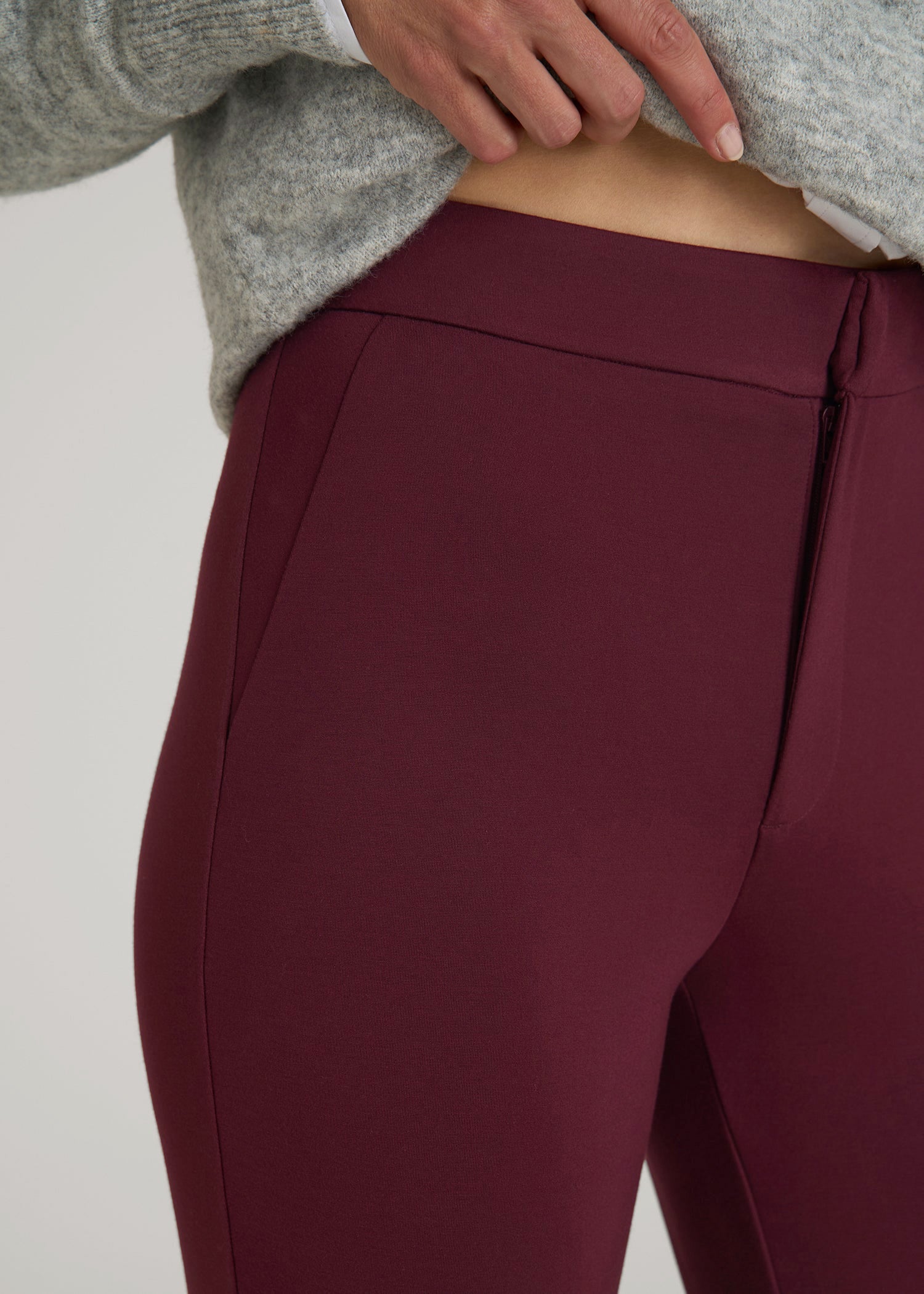American Tall Women Soft Flex Ponte Skinny High Rise Pant for Tall Women in Port Royale