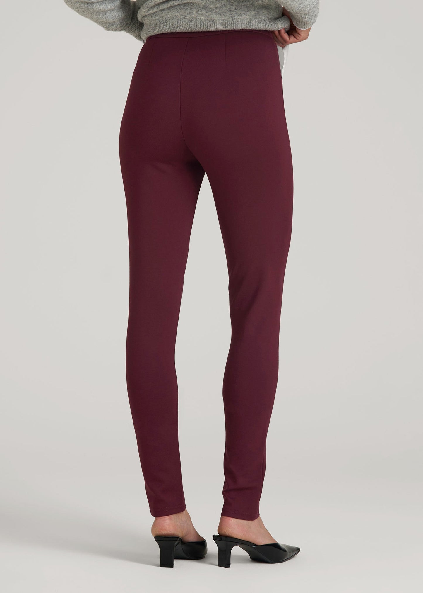 American Tall Women Soft Flex Ponte Skinny High Rise Pant for Tall Women in Port Royale