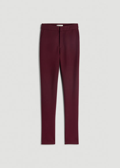 American Tall Women Soft Flex Ponte Skinny High Rise Pant for Tall Women in Port Royale