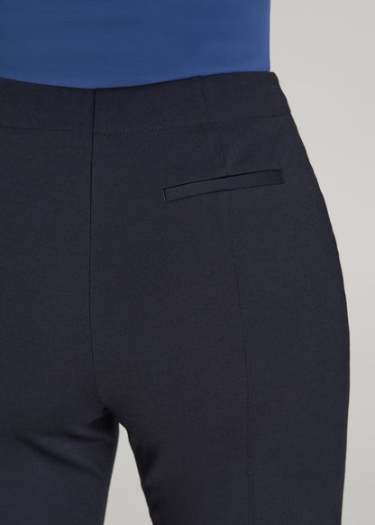 American Tall Women Freedom Flex Straight Leg Dress Pants for Tall Women in Deep Navy