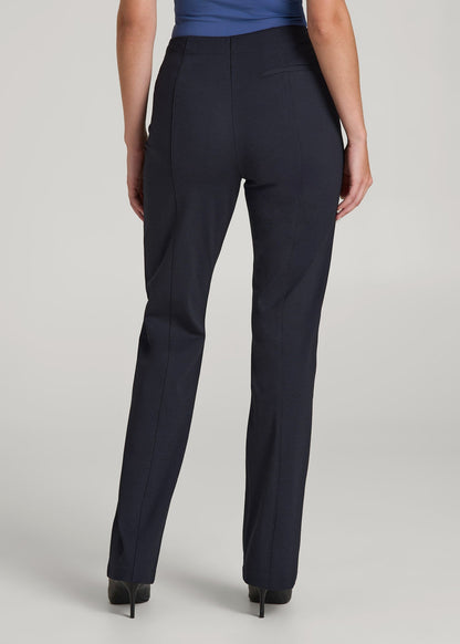 American Tall Women Freedom Flex Straight Leg Dress Pants for Tall Women in Deep Navy
