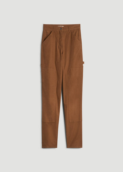 American Tall Women|Men High-Waisted Carpenter Pocket Pants for Tall Women in Nutshell