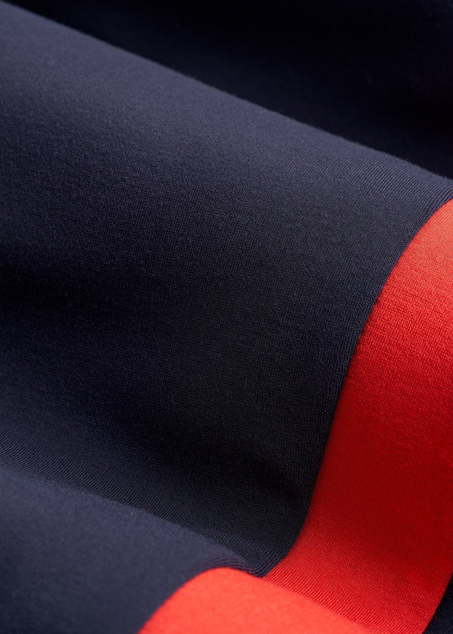 American Tall Women|Men Pull On Tuxedo Stripe Pants for Tall Women in True Navy and Radiant Red