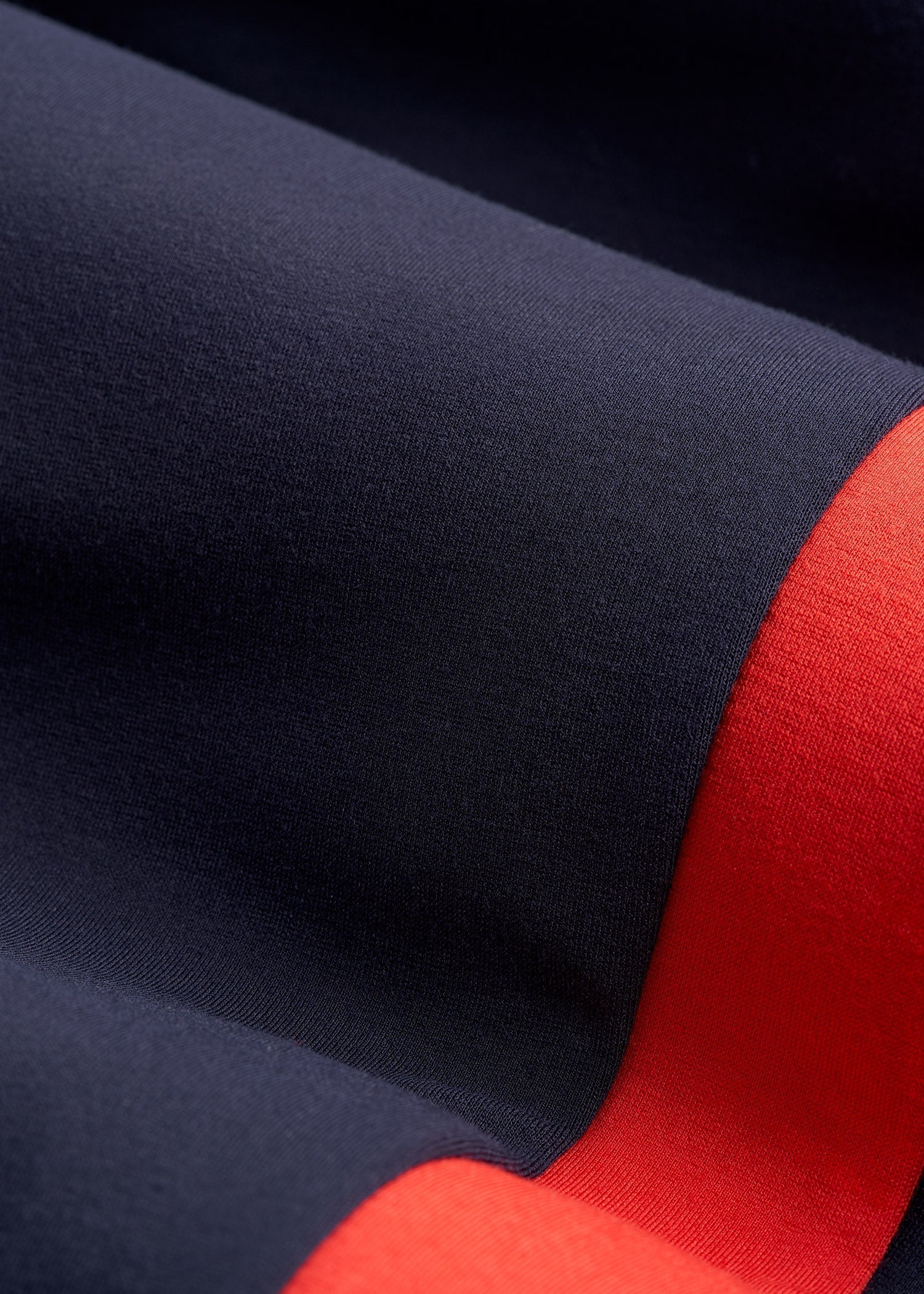 American Tall Women|Men Pull On Tuxedo Stripe Pants for Tall Women in True Navy and Radiant Red