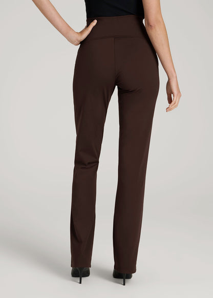American Tall Women High Rise Pull On Mini Flare Pant for Tall Women in Espresso